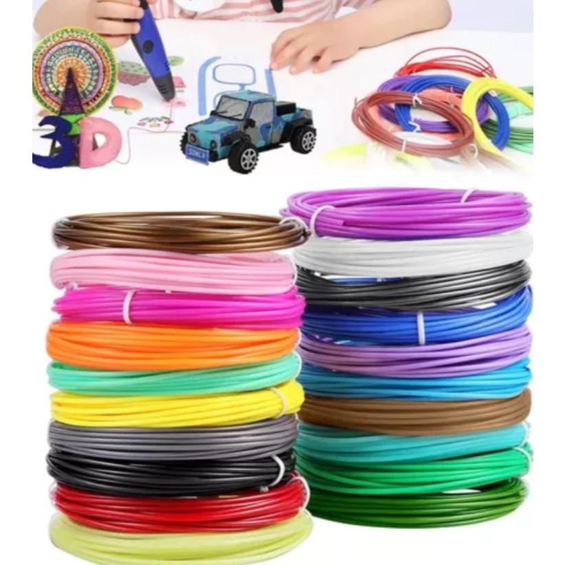 Seu próximo projeto 3D começa aqui Kit com 10 cores e 30m de filamento pra soltar a imaginação