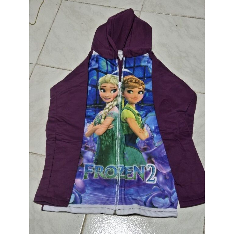 casaco infantil roxo frozen tam 8 anos
