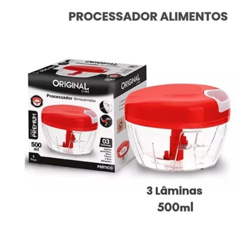 Processador De Alimentos Cortador Triturador Manua
