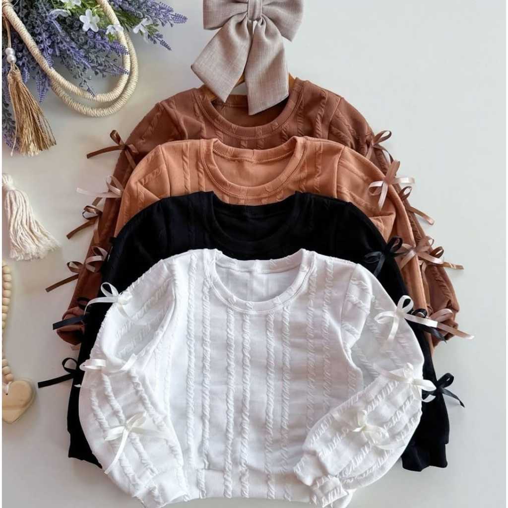 Blusa de Frio Infantil Menina Lacinhos