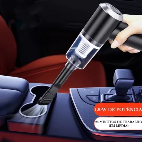 Aspirador De Pó Preto Usb Portátil Completo Linh