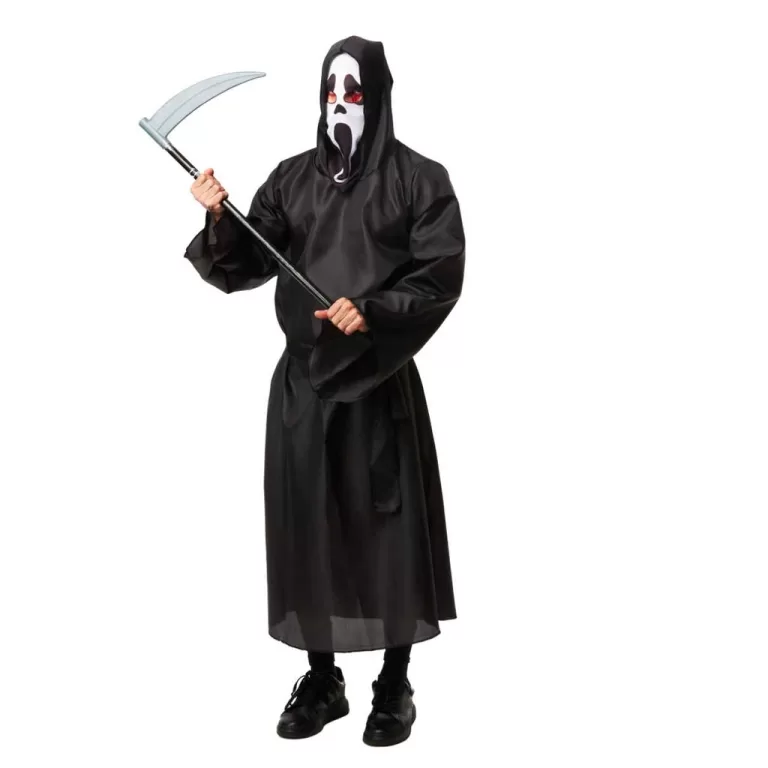 Fantasia Pânico Halloween Túnica Da Morte Adulto