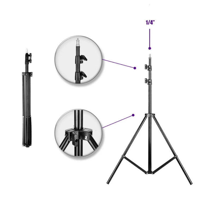 Tripé Aluminio 2.10 Metros Para Anel Ring Light C