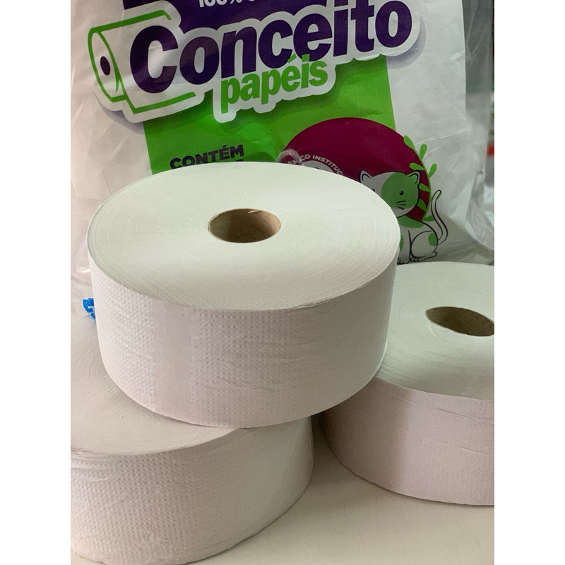 03 Rolos Papel Higiênico 09x500Mts 100% Celulose