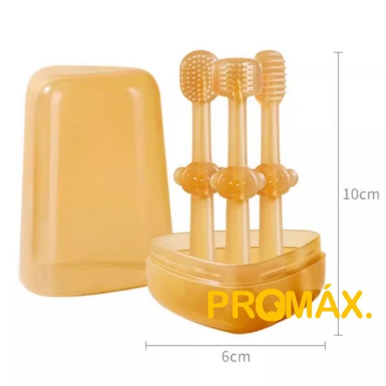 3pcs Escova De Dentes Kids Kit De Cabeça De Macia