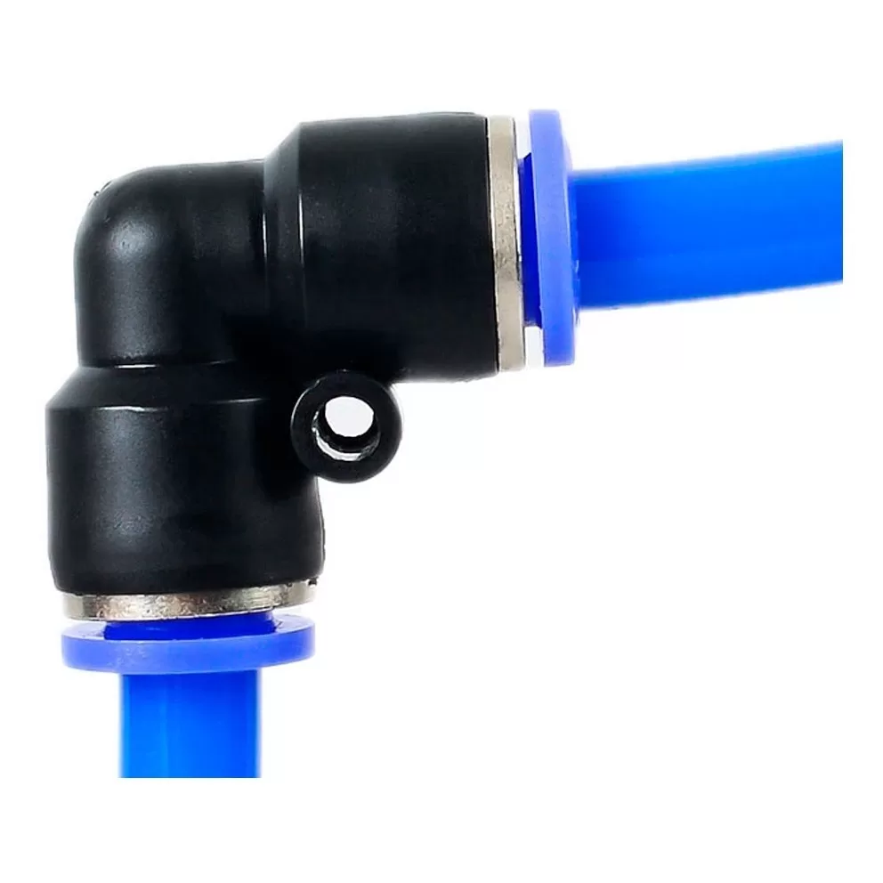 conexao pneumatica tipo Cotovelo Uniao Plastica Para Mangueira 8mm