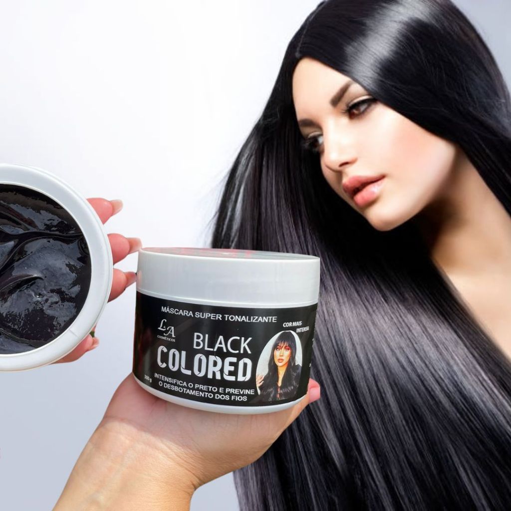 Tonalizante Preto Azulado, Intenso – S/ Amônia – Resultado 100% Natural La cosméticos 300g