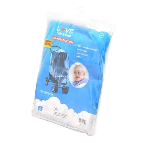 Capa Protetora De Chuva Para Carrinho Love
