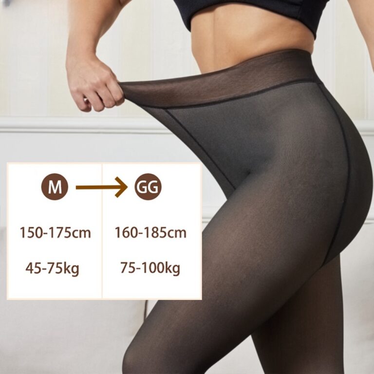 Meia Calça Térmica Feminina Forrada Translúcida