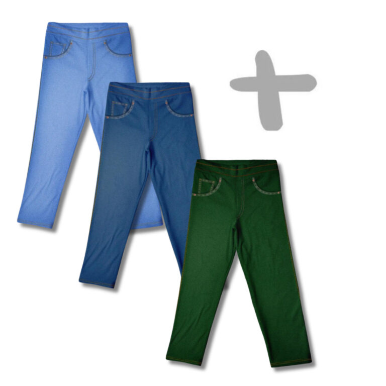 Kit 3 Calças Fake Jeans MiniBoo Masculino Infanti