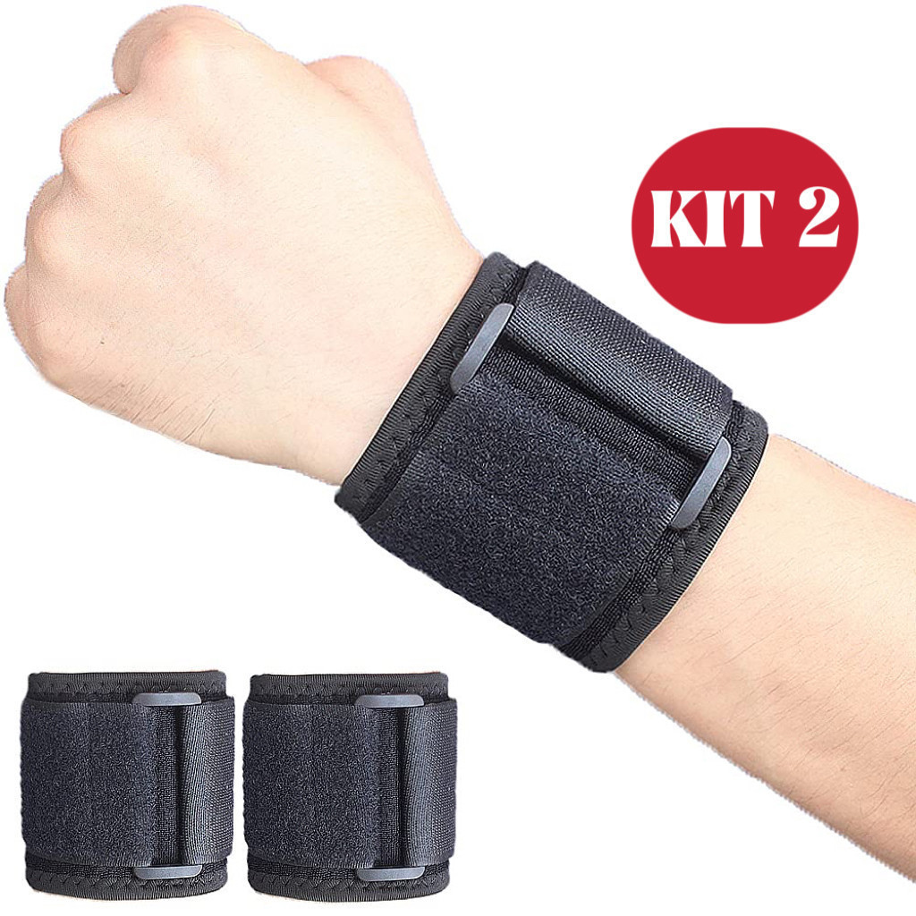 KIT Munhequeira Protetora Anatômica Tensor De Pulso Neoprene Ajustável Tendinite Artrite Alivia Dor