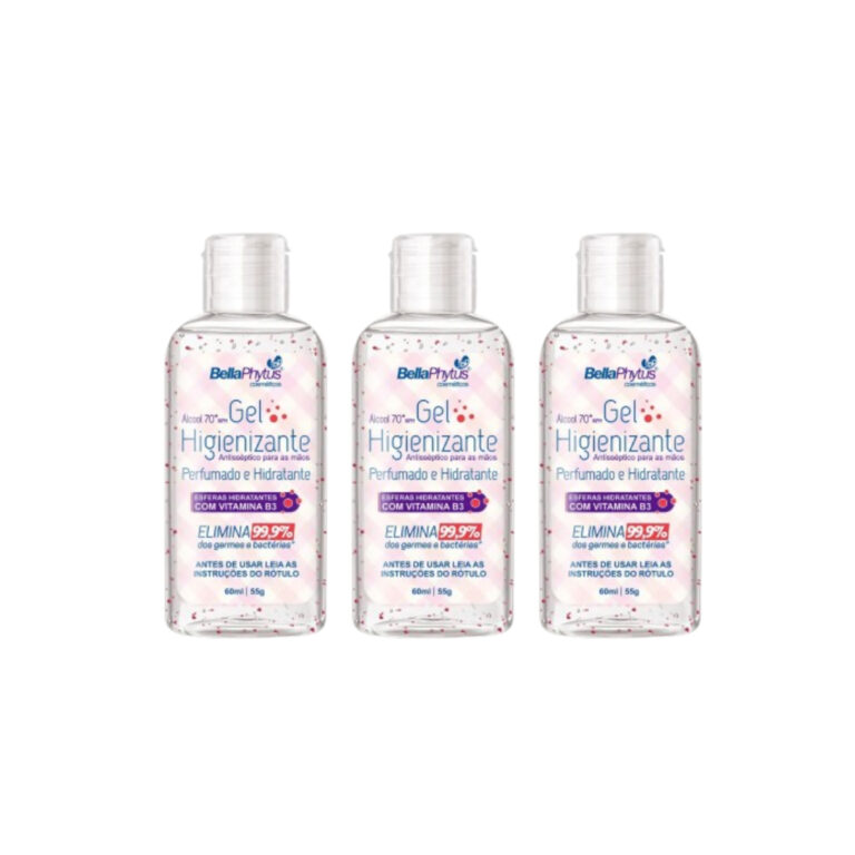 GEL HIGIENIZANTE PERFUMADO e HIDRATANTE COM MICROE