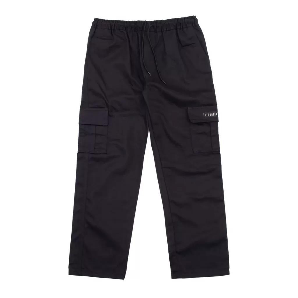 Calça Cargo Reta Stranger Simple Preta