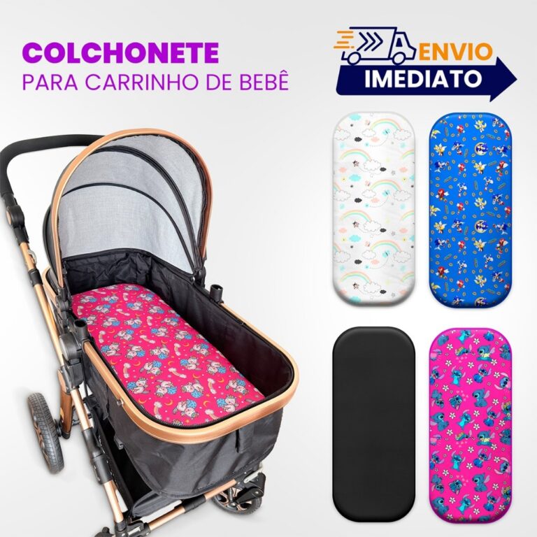 Colchão para carrinho Moises Colchonete carrinho 
