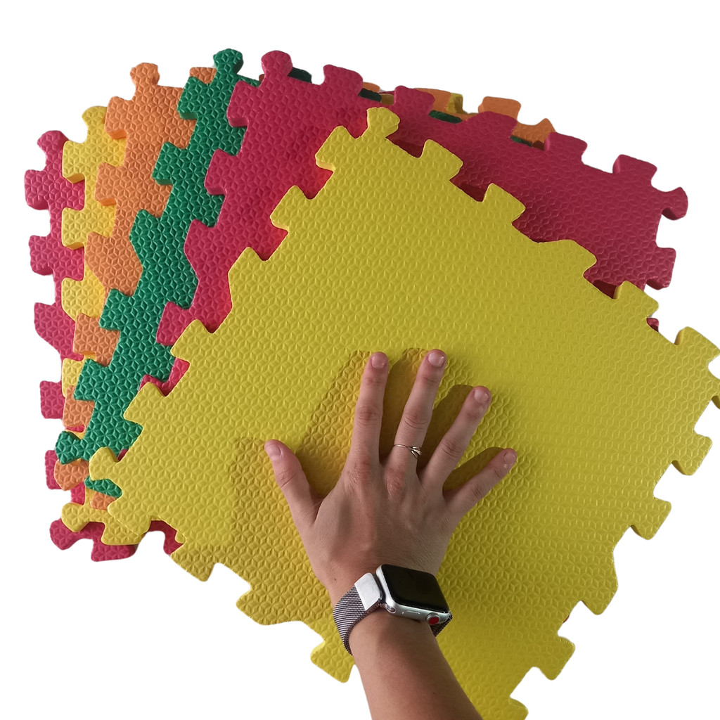 Kit 6 Peças Tapete de EVA Infantil  Ideal para Quartos e Brinquedotecas