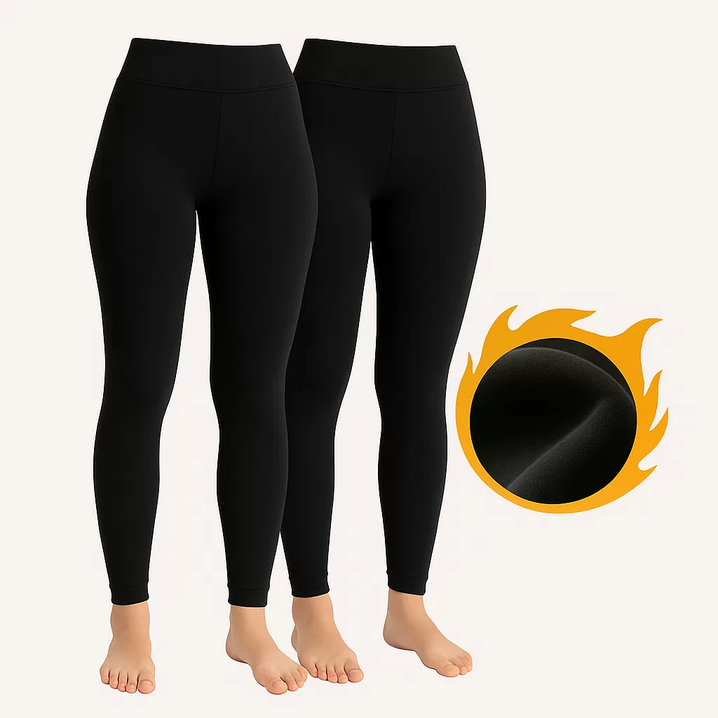 Kit 2 Calças Térmica Feminina Roupa De Frio Intenso Segunda Pele Conforto Respirável Resistente