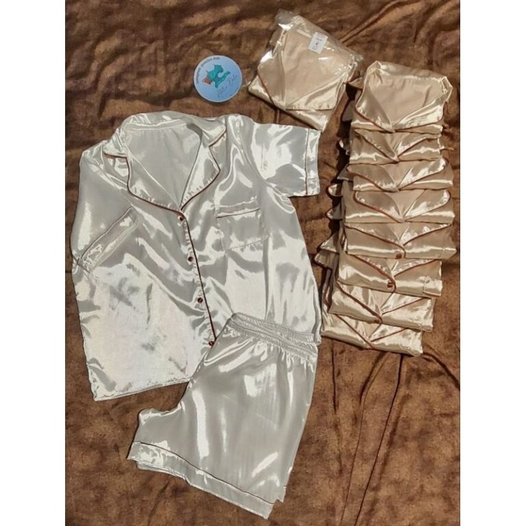Pijama Americano de Cetim com elastano (conjunto)