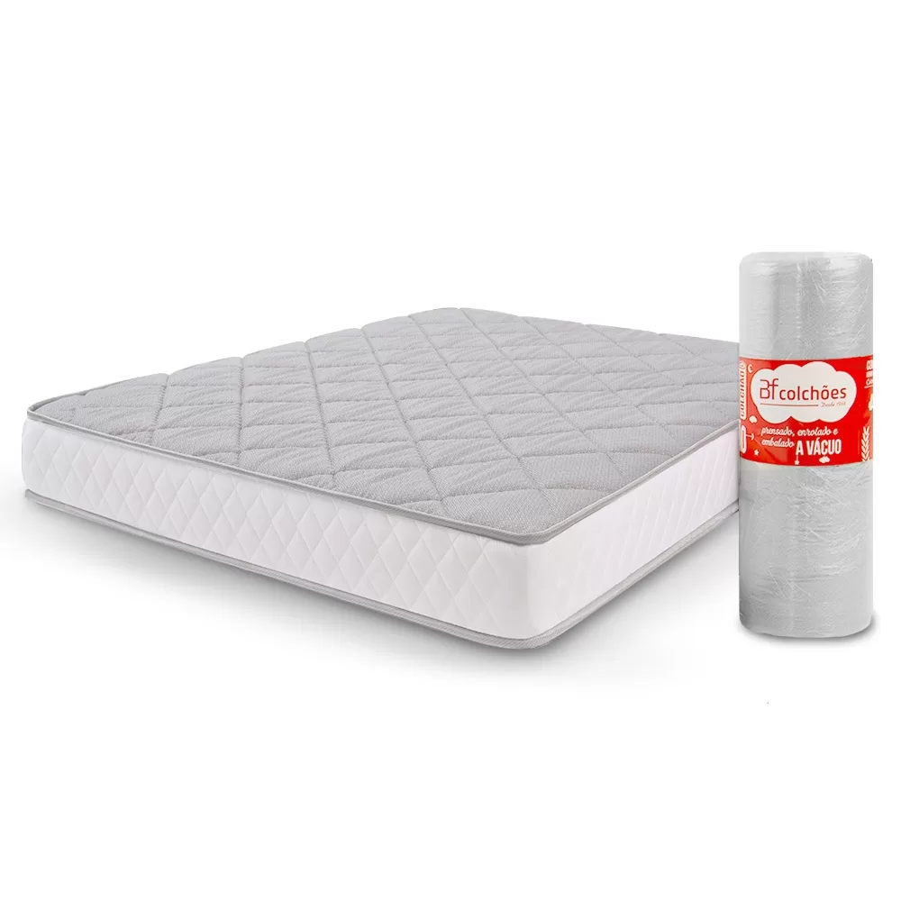Colchão Viúva Ortopédico de Espuma D33 a Vácuo 128x188cm BF Colchões