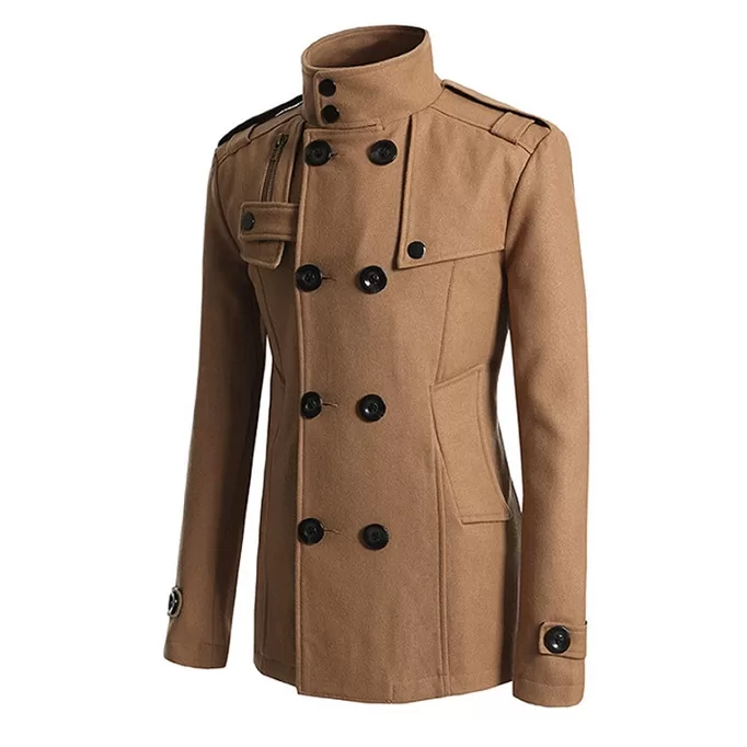 Novo Casaco De Lã Masculino Outono E Inverno