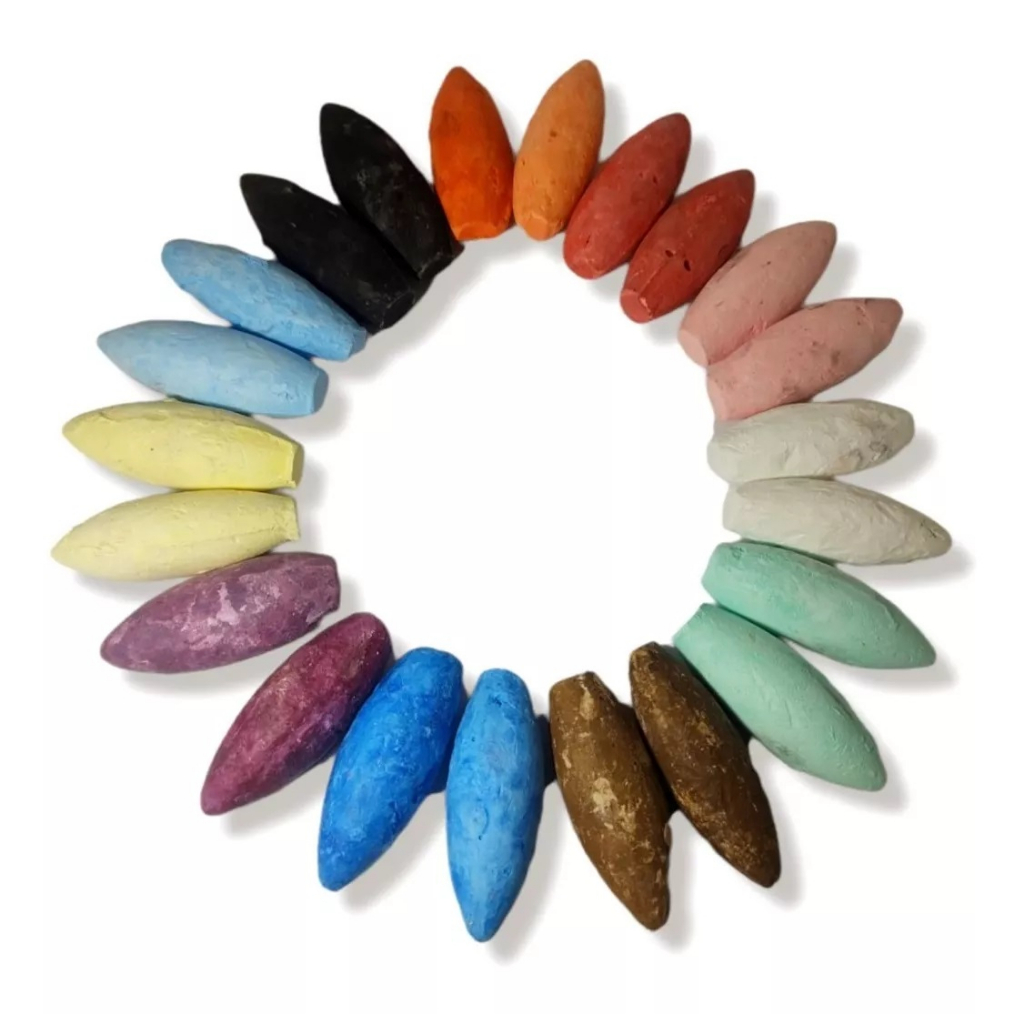 Pembas Coloridas Para Rituais E Ponto Riscado Umbanda e Candomblé Unidade