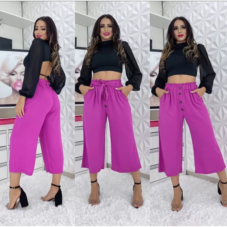 Calça Pantacourt Duna calça feminina pantacourt 