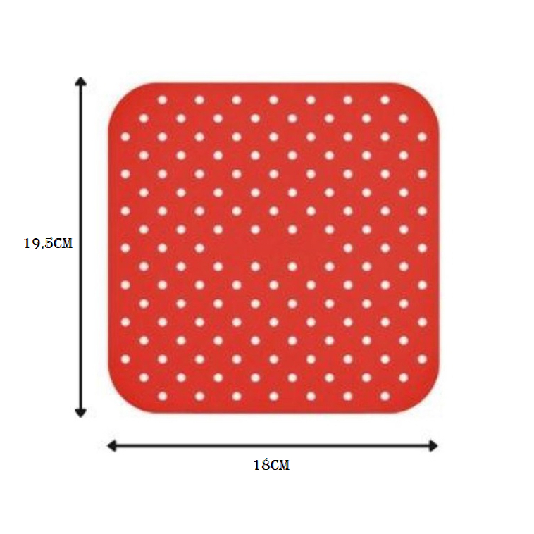 Forro Tapete em Silicone Para Air Fryer 19cm Frita