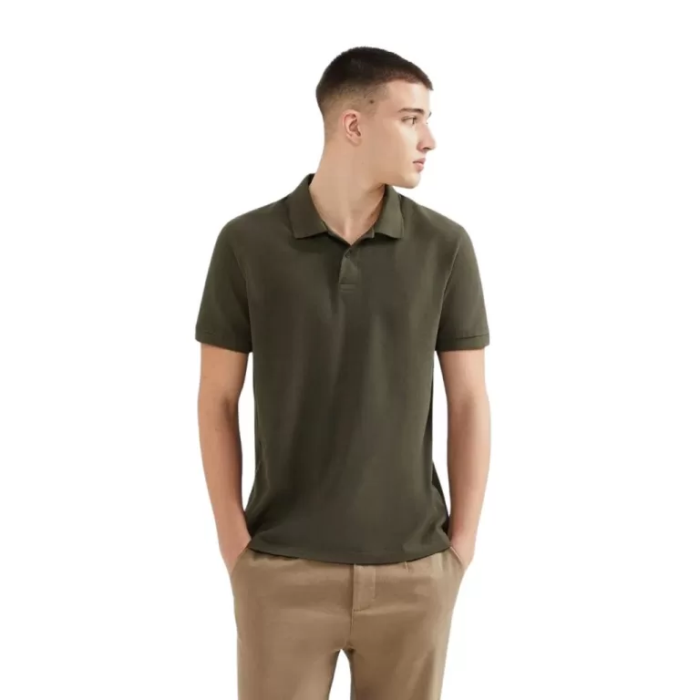 Camiseta Hering Polo Manga Curta Algodão Pima