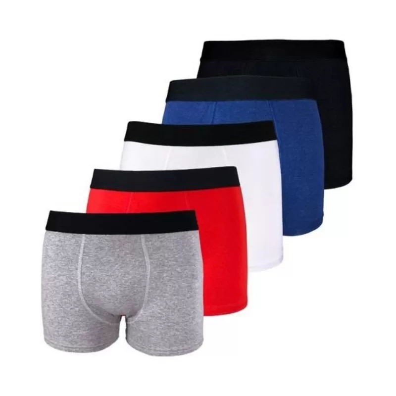 Cueca Box Masculina de 100% Poliéster com Forro de Algodão