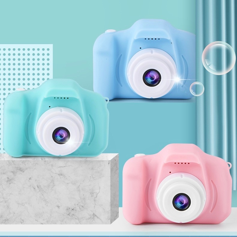 Presente de aniversário com câmera digital infantil