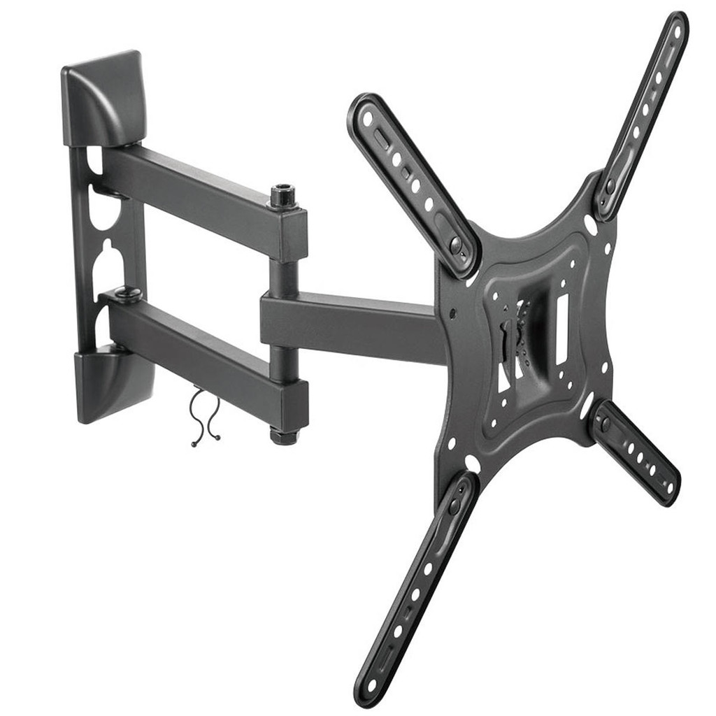 Suporte para TV de 23 a 55 até 30kg Articulado Inclinação Vertical e Rotação Lateral CS40 Clanm