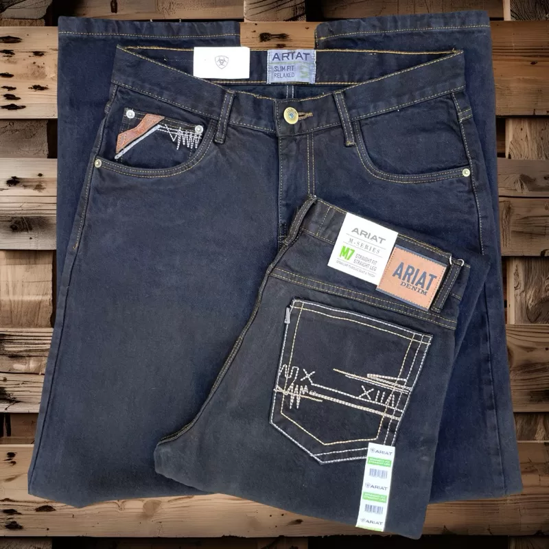 Calça Jeans Masculina Cowboy Rodeio tecido Grosso 100% algodão