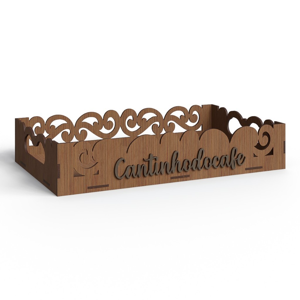 Bandeja Para Servir Café Chá Em Madeira Mdf Para Mesa Criado Cantinho Do Café
