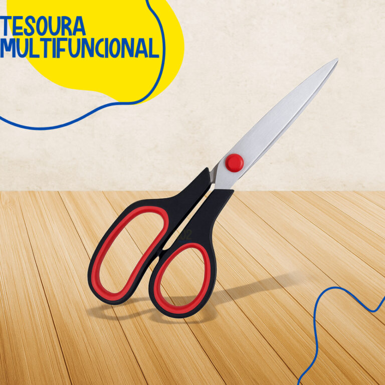 Tesoura Profissional Aço Inox 9.5 Cortes Precisã