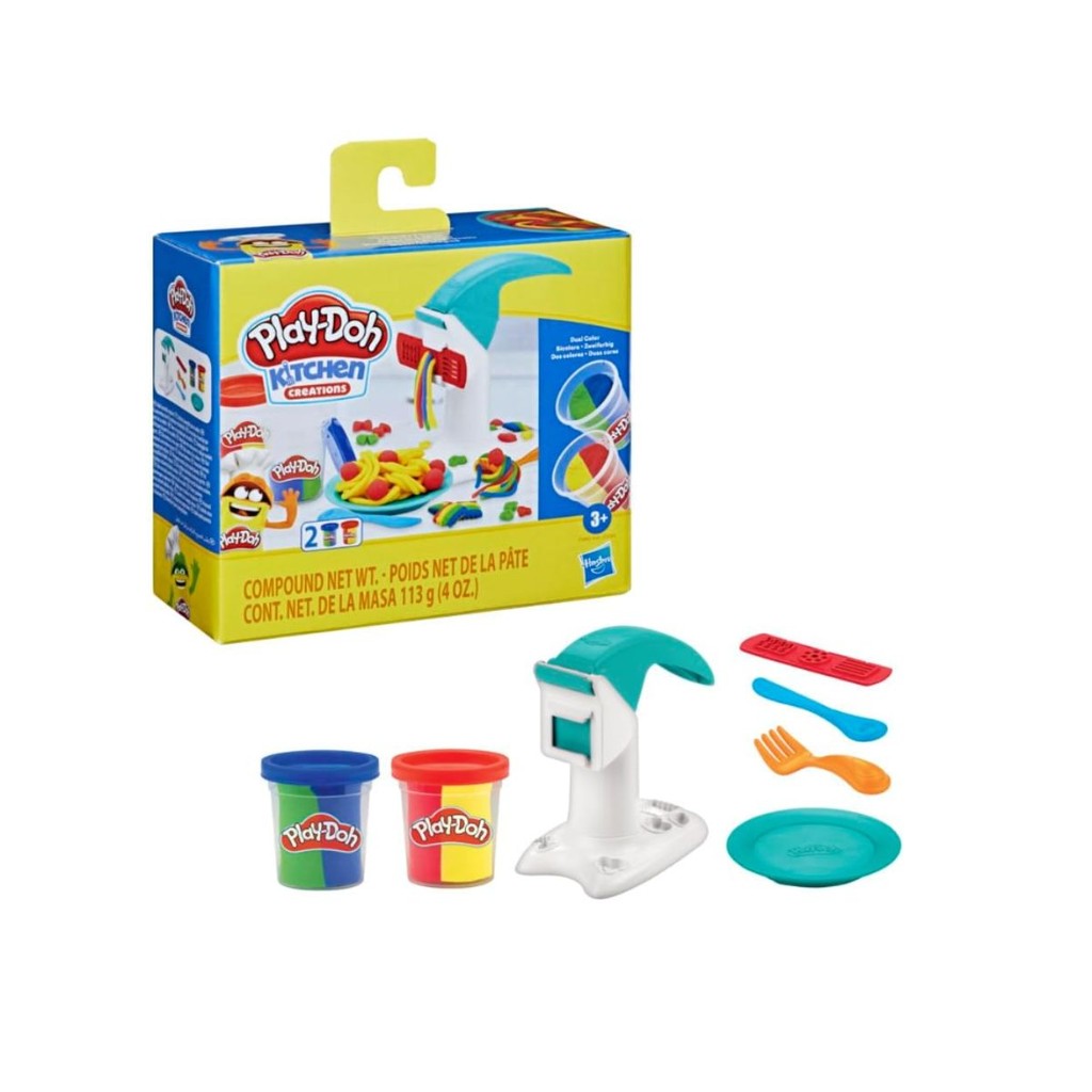 Play Doh Macarrão Mágico Kitchen Creations 2 potes bicolor