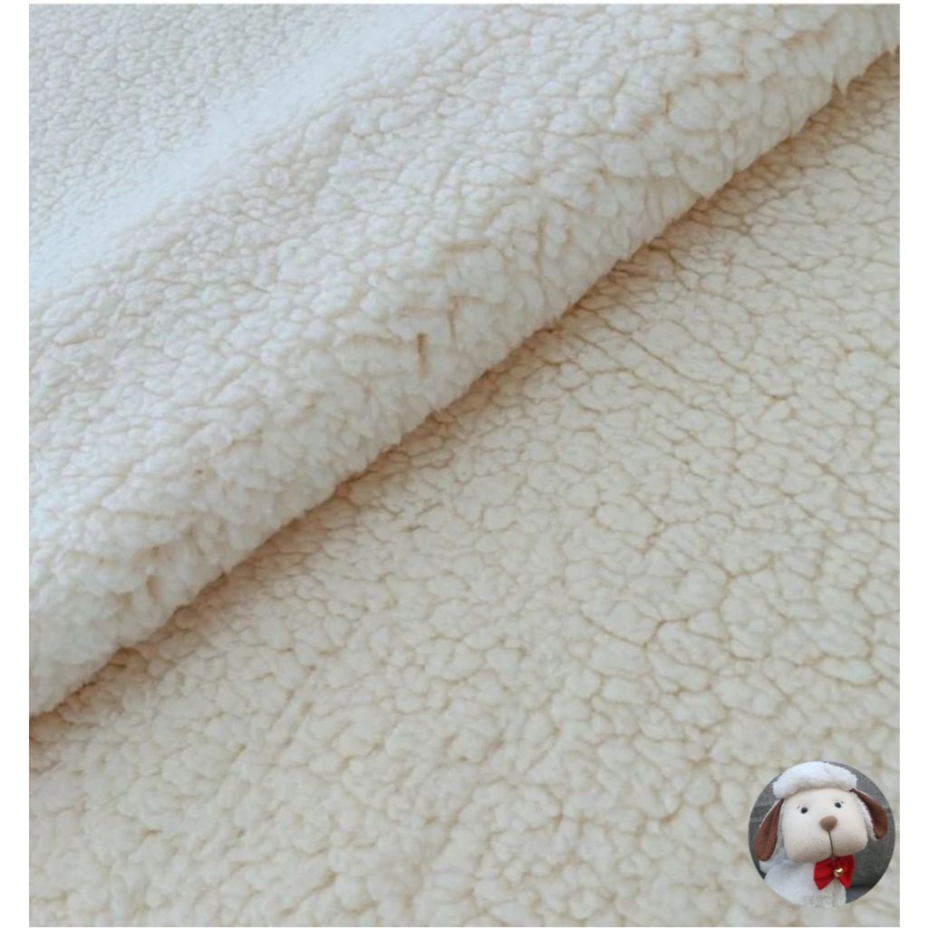 Tecido Pele De Carneiro Carapinha Sherpa 1 Metro (1,00×1,60)