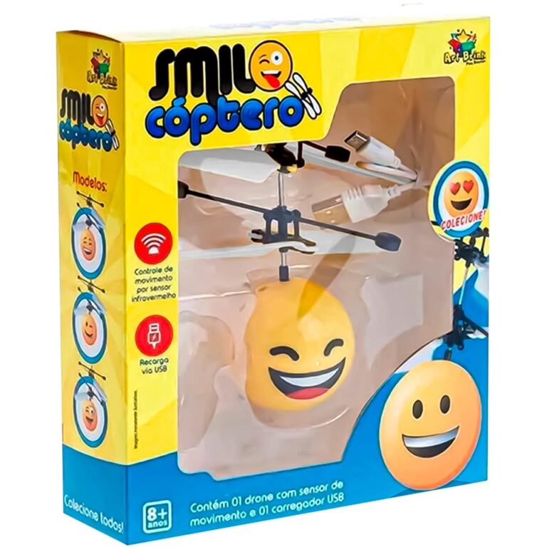 Mini Drone Brinquedo Voador Smile Sensor Infraverm