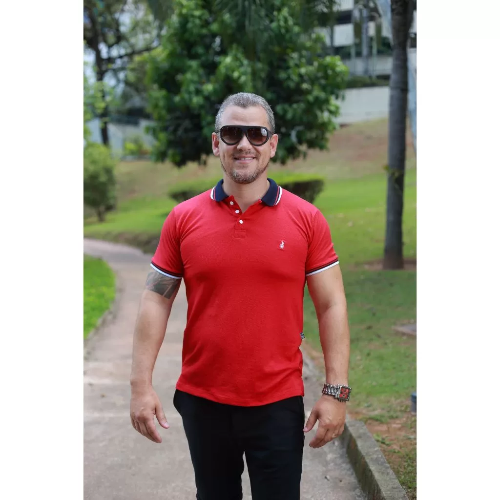 Camisa Polo Vermelho Paixão