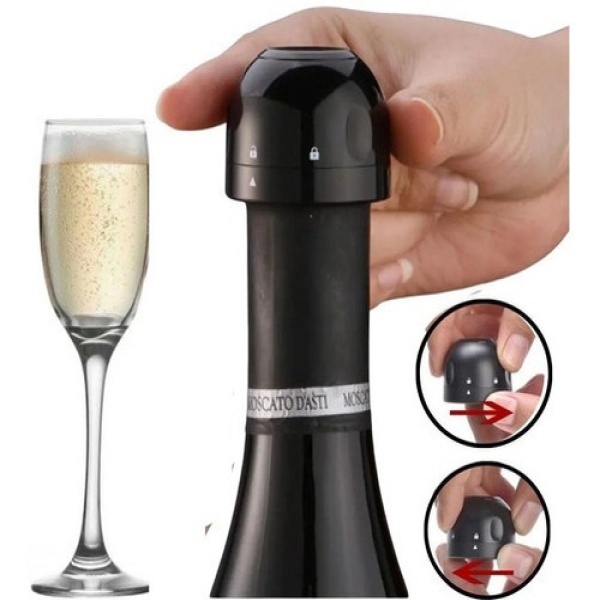 Tampa De Champanhe Vinho Reutilizável Hermética 