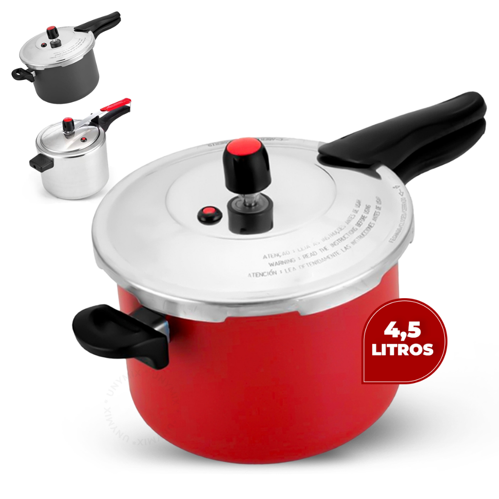 Panela De Pressão Fechamento Externo 4,5 Litros Premium Rápido Cozimento