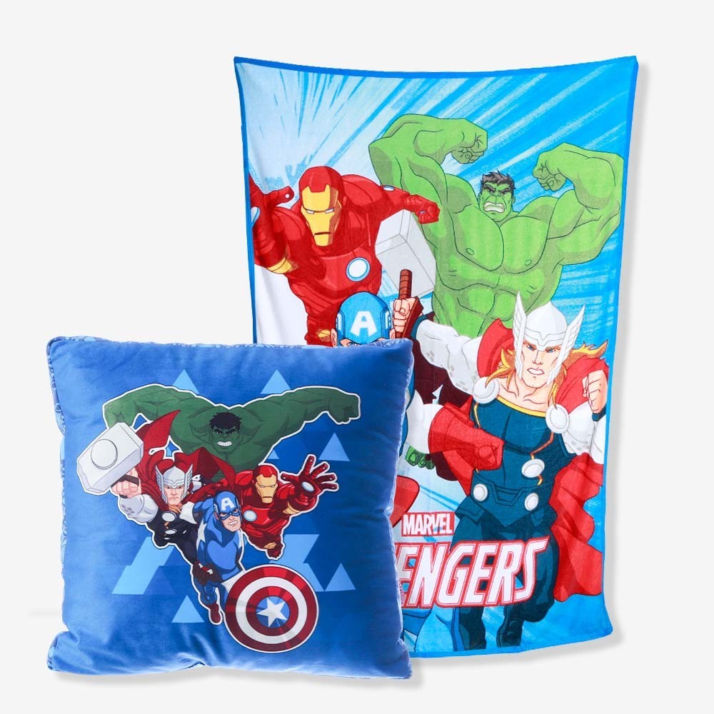 Kit Almofada Com Manta Vingadores Marvel – ZonaCriativa