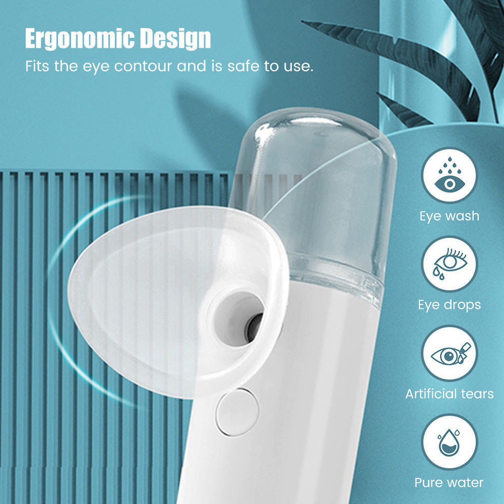 Nebulizador Ocular Portátil USB Umidificador para Olhos Spray Hidratante Recarregável Silencioso