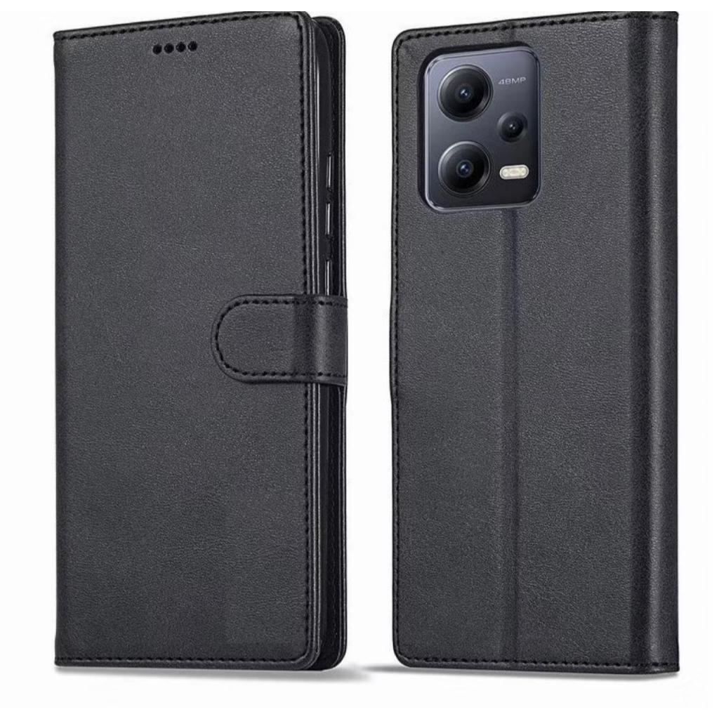 Capa Carteira Flip + Película 3D Para Xiaomi Redmi Note 12  / Note 12 5G / Note 12s / Note 12 Pro