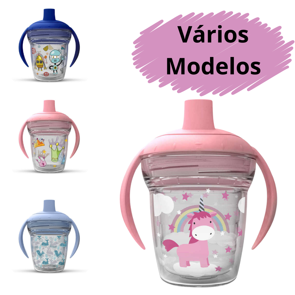 Copo de bebê Infantil de Transição Antivazamento com alça treinamento