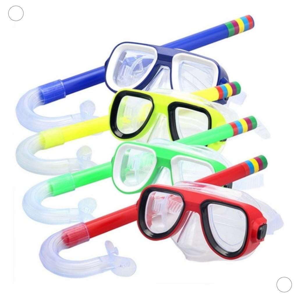Kit de Mergulho Infantil Máscara e Snorkel Praia Verão Piscina