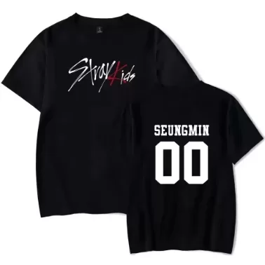 Camiseta  Kpop Stray Kids Seungmin 00 Adulto/Infan