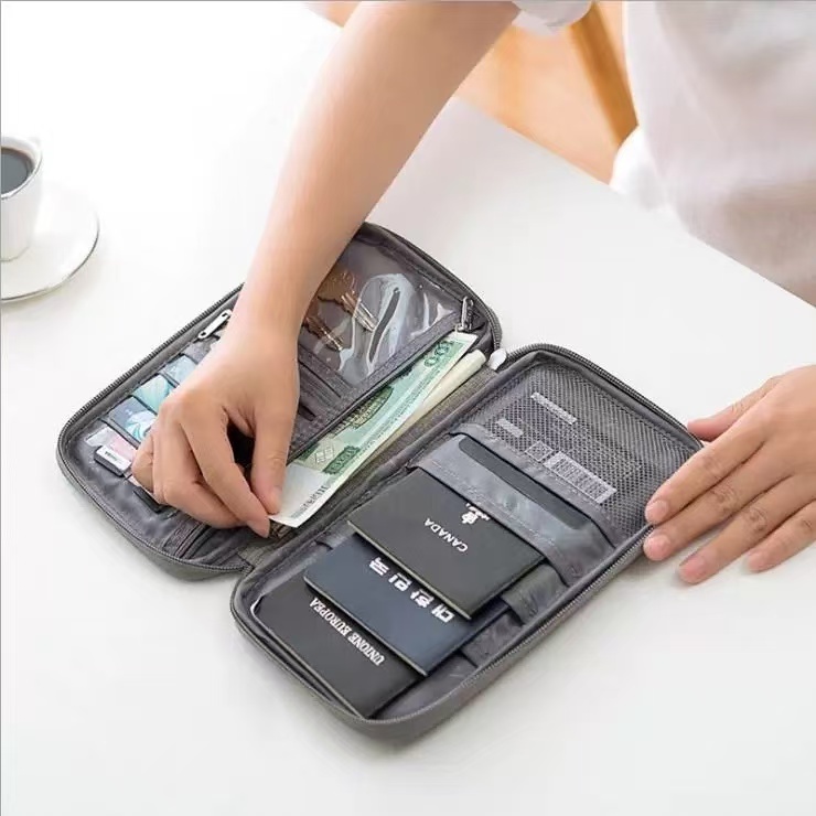 carteira case porta passaporte bolsa cartão id vi