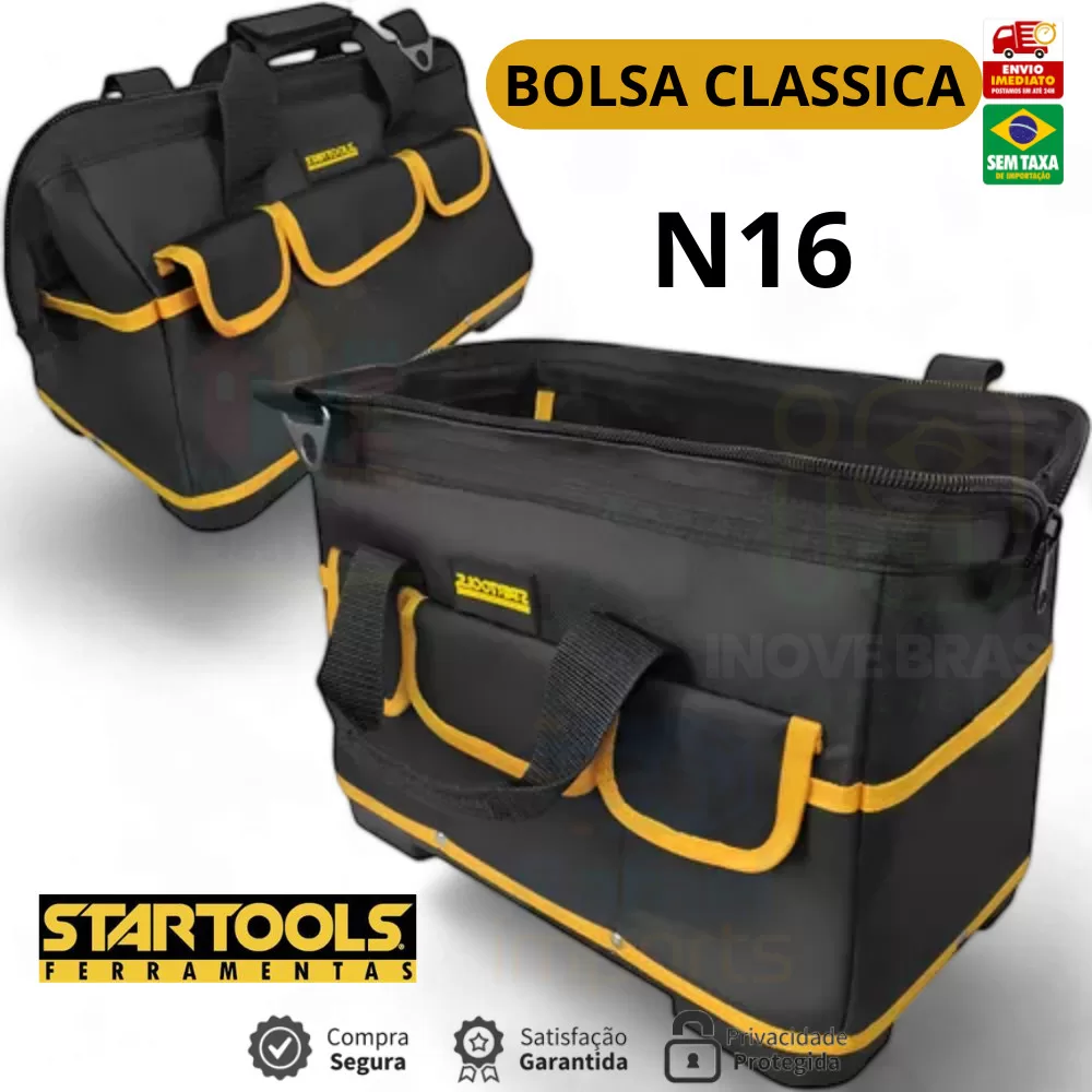 Bolsa de Ferramentas em Oxford 1680D Base em ABS Resistente Multiuso Impermeável