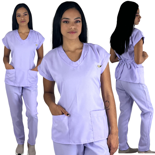 Pijama Hospitalar Cirúrgico Scrub Feminino Acintu