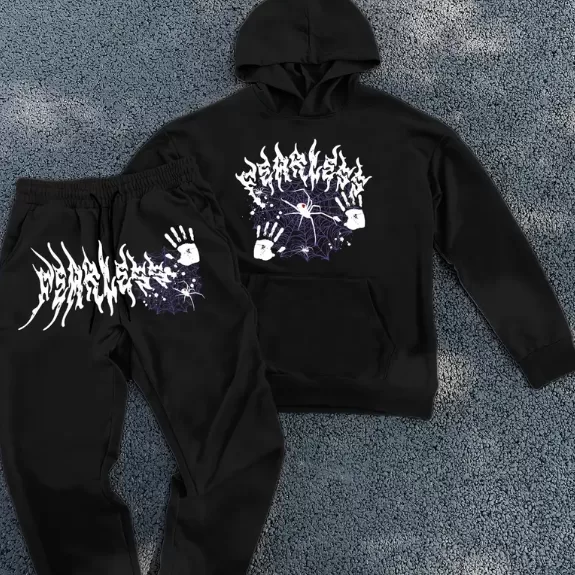 Conjunto Moletom Algodão Canguru Casual Estampa G