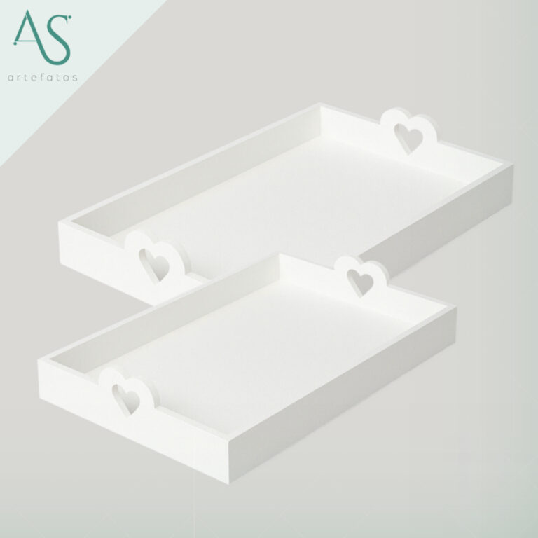 Conjunto de Bnadejas Decorativas Dia dos Namorados